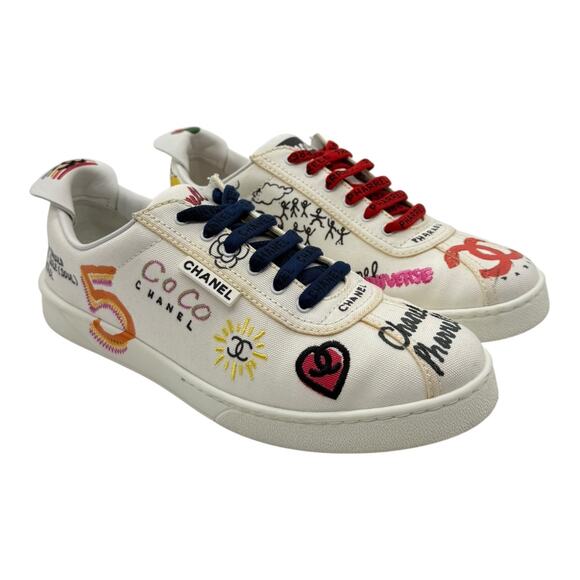 Size 41/8US/9.5W - Chanel Pharrell Williams Low-Top Sneaker - Picture 1 of 11